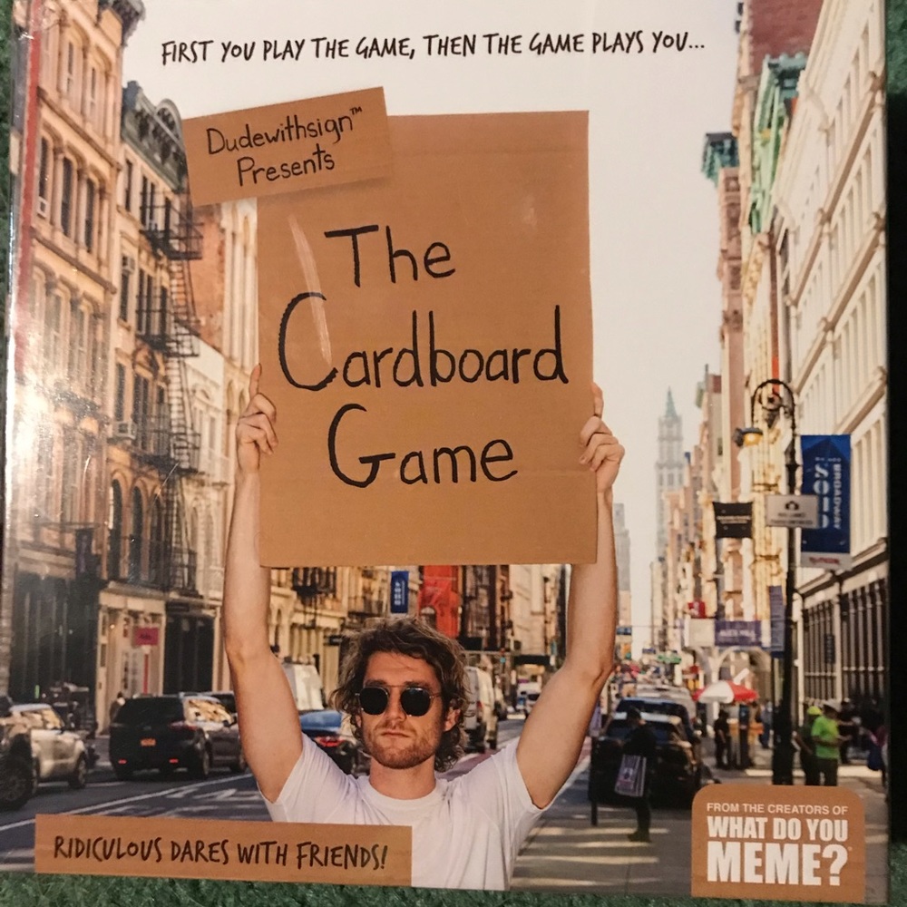 Dude with sign card game
